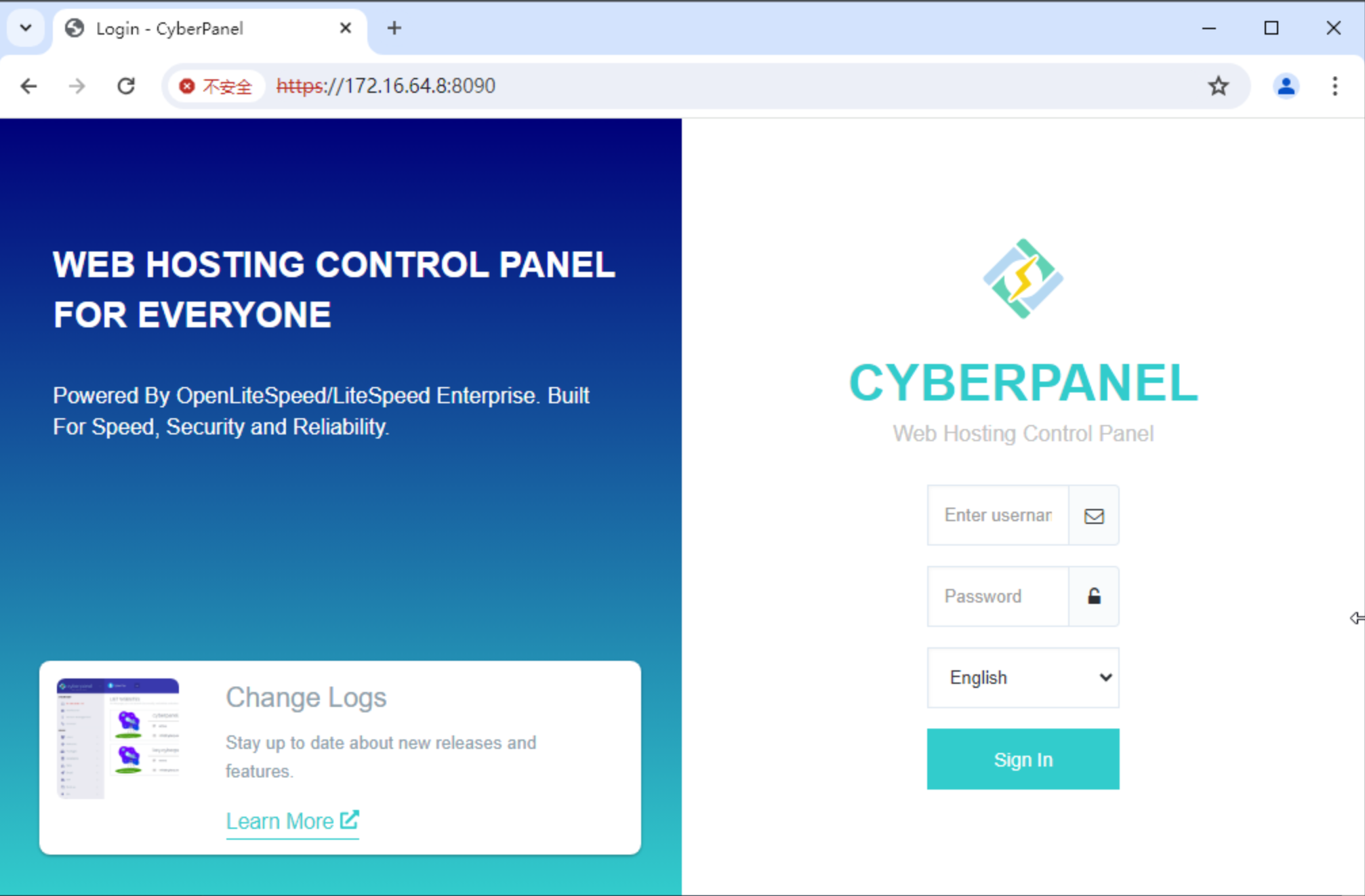 Cyberpanel面板快速安装部署教程插图5