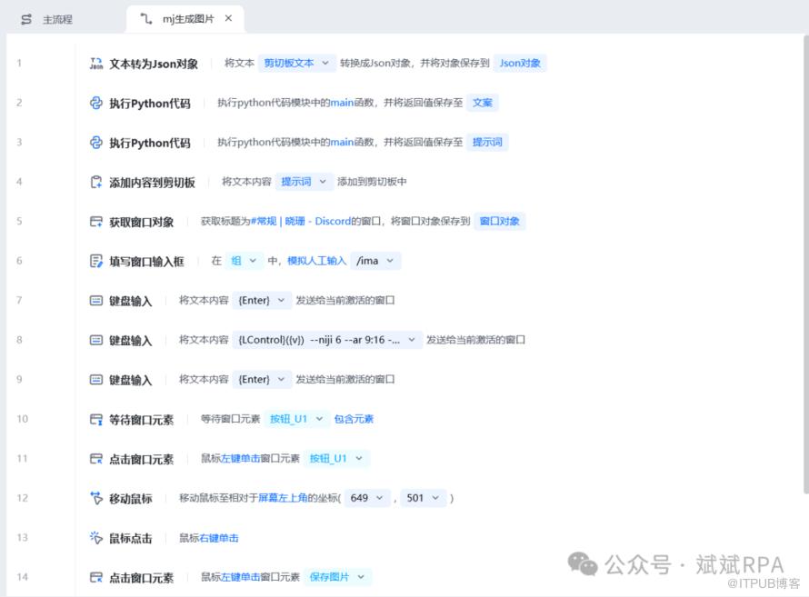 八爪鱼RPA+KIMI+MJ 自动化生成小红书/公众号爆火治愈美图插图4