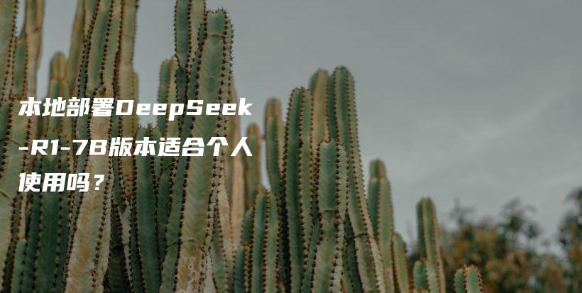 本地部署DeepSeek-R1-7B版本适合个人使用吗？插图