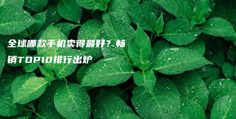 全球哪款手机卖得最好？畅销TOP10排行出炉插图