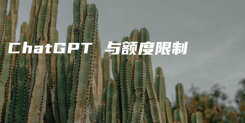 ChatGPT 与额度限制插图