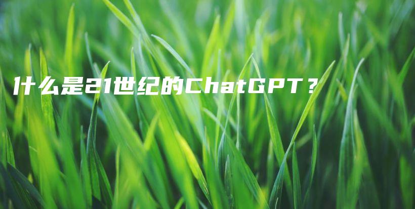 什么是21世纪的ChatGPT？插图