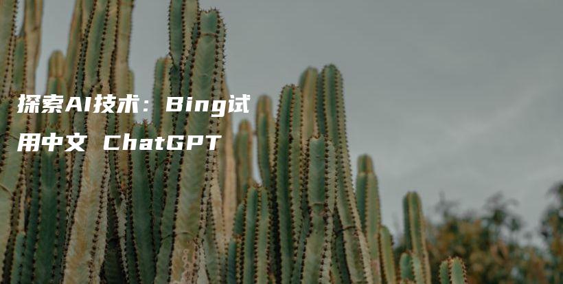 探索AI技术：Bing试用中文 ChatGPT插图