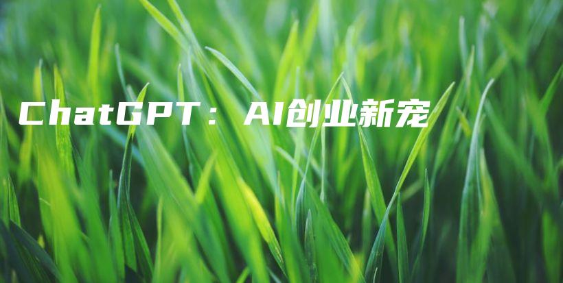 ChatGPT：AI创业新宠插图