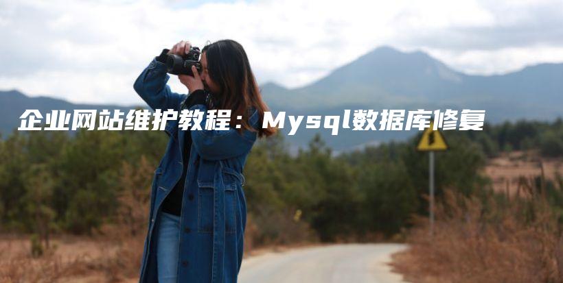 企业网站维护教程：Mysql数据库修复插图